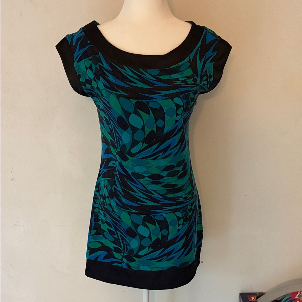 Express Abstract Print Dress